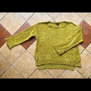 Cozy Jones New York Chenille Chartreuse Sweater